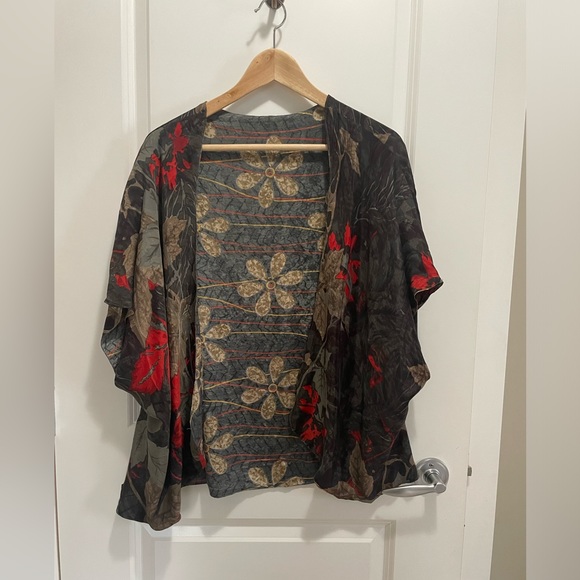 Silk kimono style cardigan - Picture 4 of 6